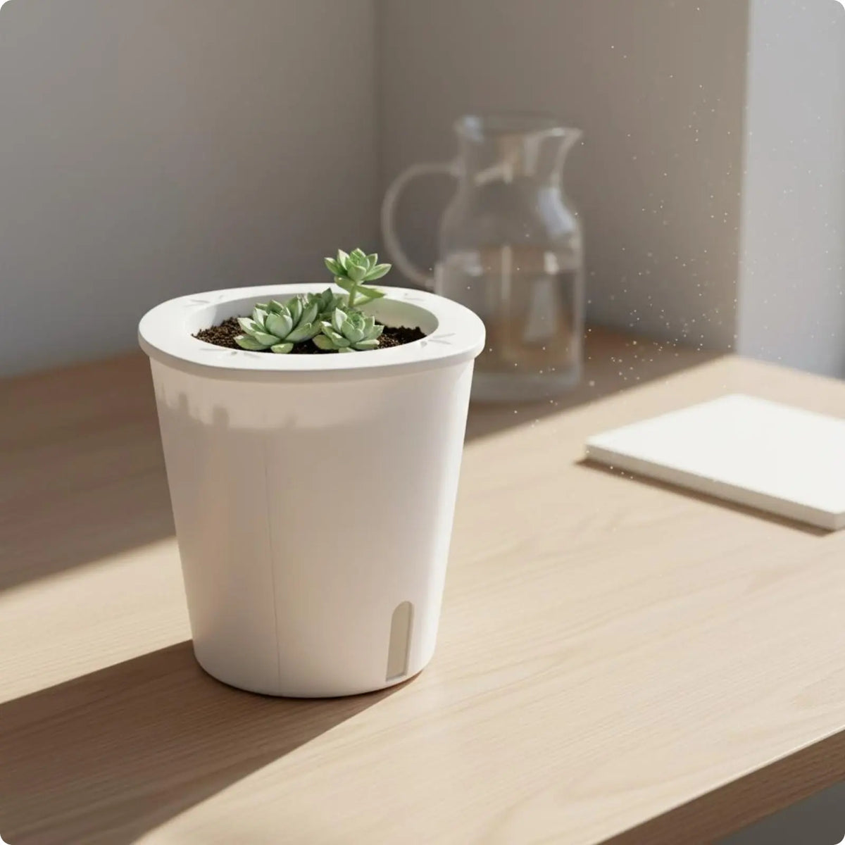 Self-Watering Planter with Reservoir