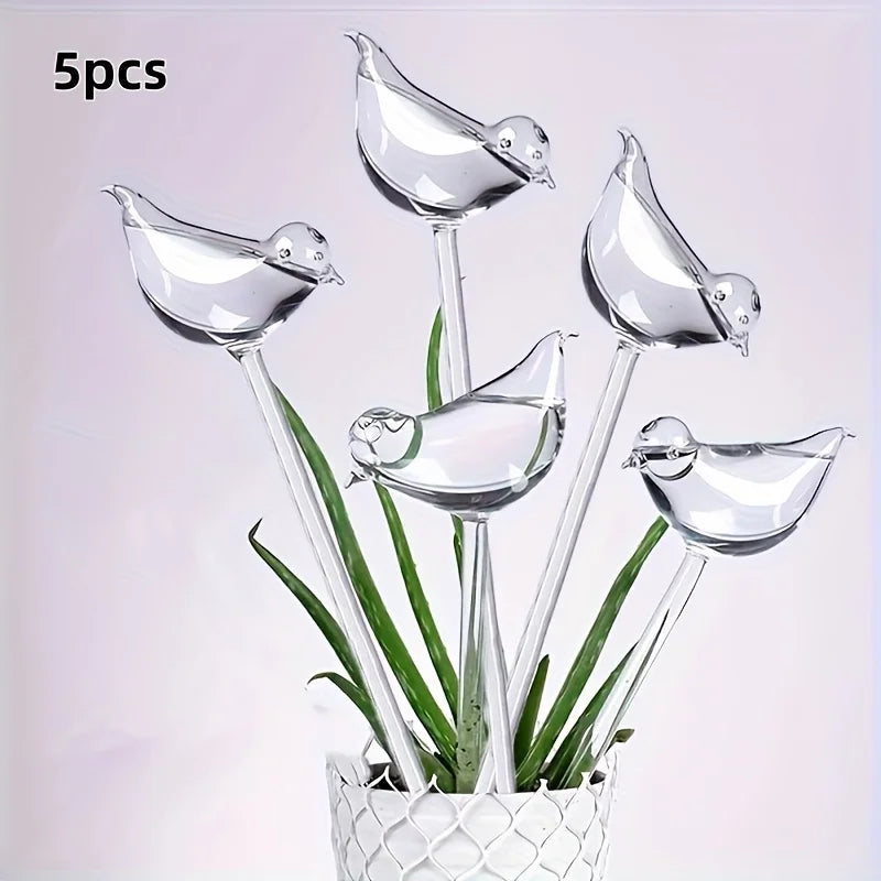 Bird-Shaped Self-Watering Stakes