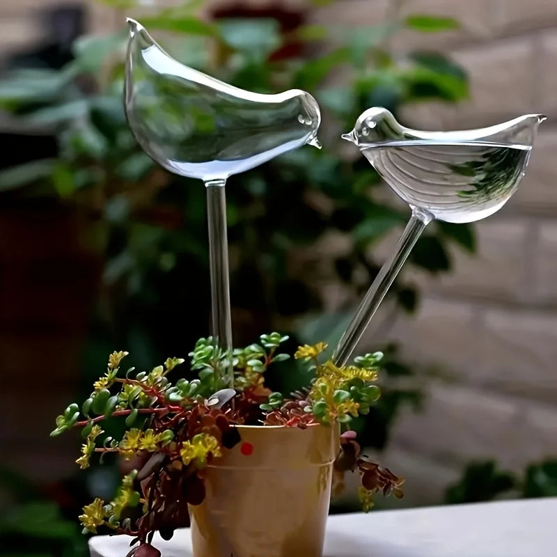 Bird-Shaped Self-Watering Stakes