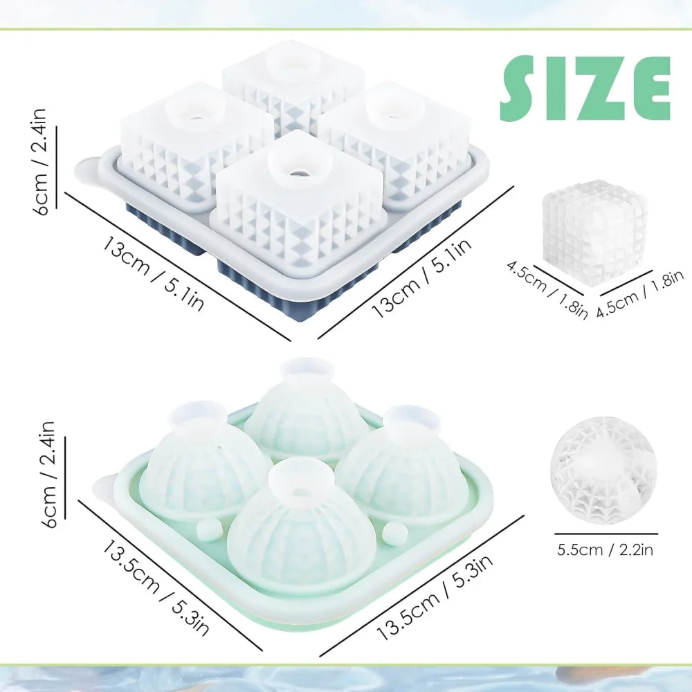 Diamond & Sphere Ice Mold