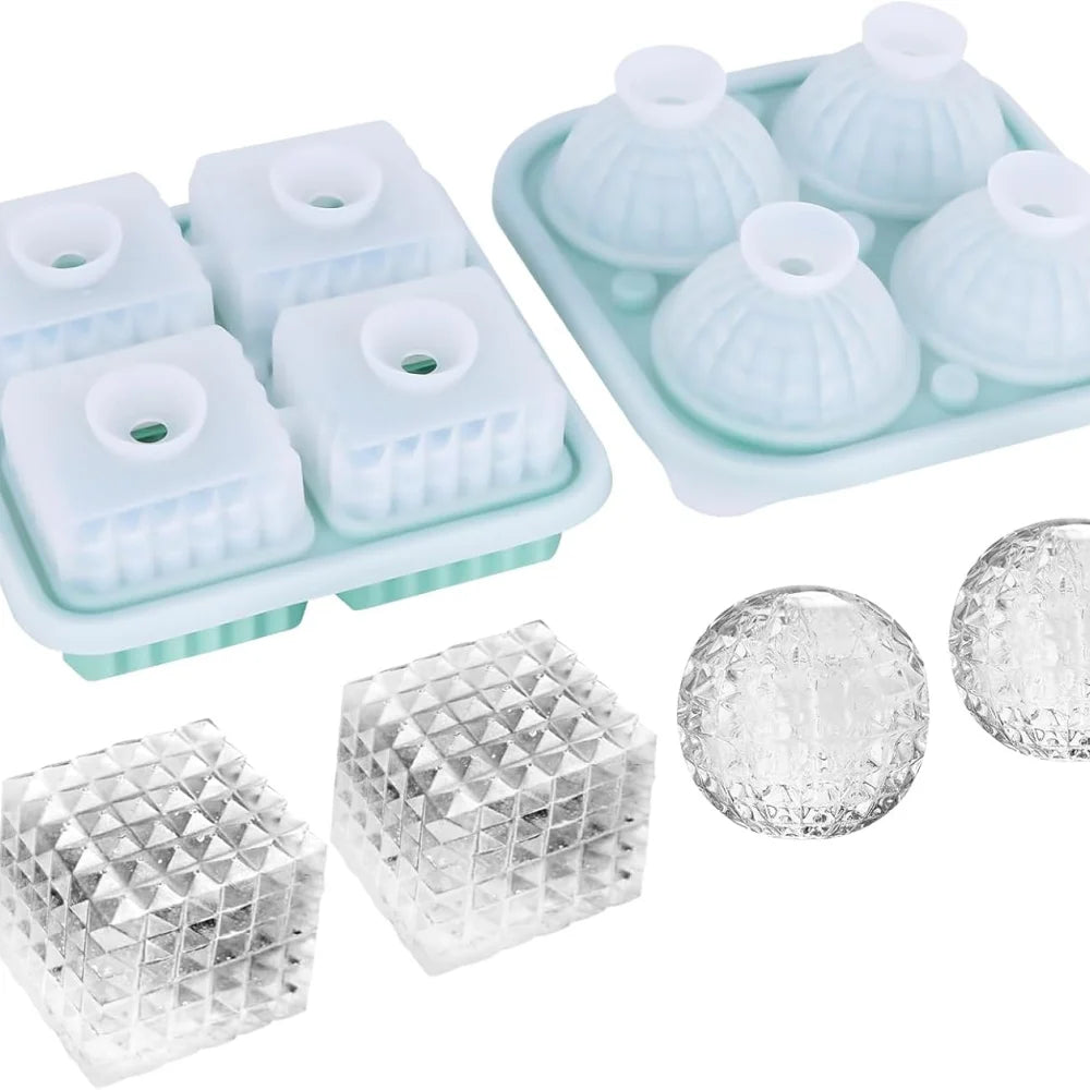 Diamond & Sphere Ice Mold