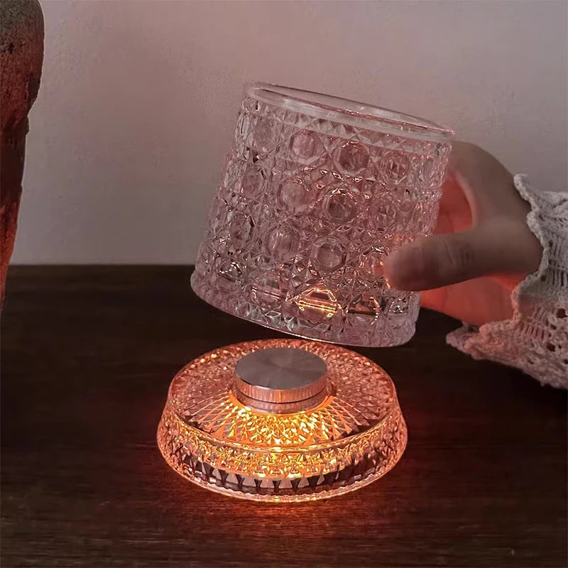 LED Glowing Rotating Whiskey Glass