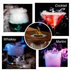 Glass Top Smoker Cocktail Smoker Kit With 4PCS Wood Chips Bartender Accessories For Whiskey Drinks Smoking Gift Kit for Men