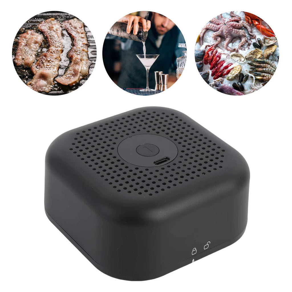 Rechargeable Electric Whiskey Smoker Gun – Multipurpose Cocktail Fog Machine with Wood Chips, Home & Professional Bar Tool
