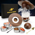 Glass Top Smoker Cocktail Smoker Kit With 4PCS Wood Chips Bartender Accessories For Whiskey Drinks Smoking Gift Kit for Men