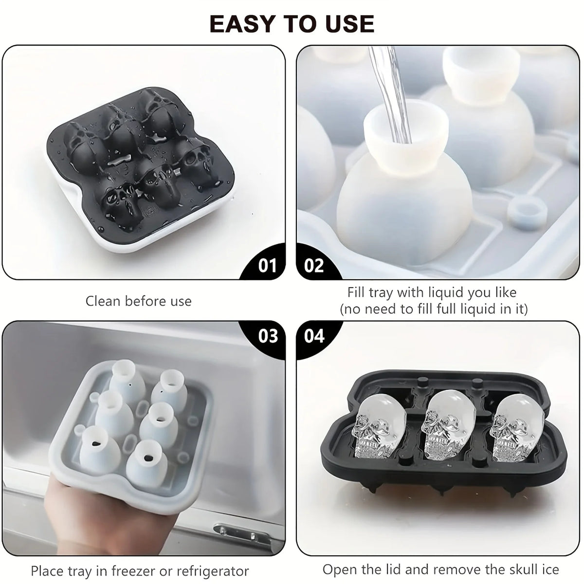 Skull Ice Mold for Cocktails