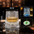 LED Glowing Rotating Whiskey Glass