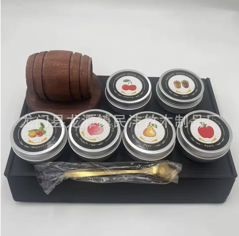 Whiskey Smoker Kit – 6 Wood Chip Flavors