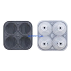 367A 3D Baseball Ice Cubes Mold Silicone Round Ice Ball Maker for Creative Drink and Parties Popsicles Making Tool