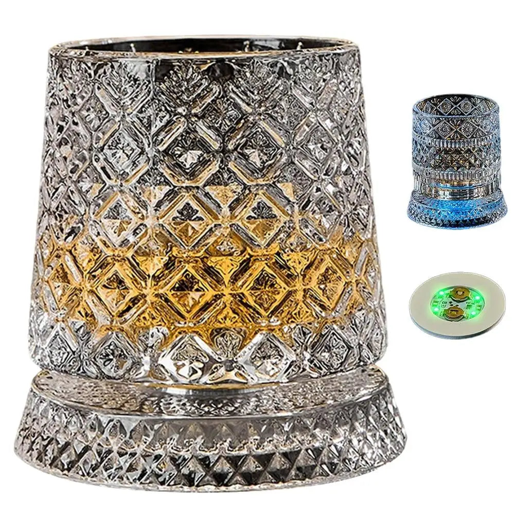 Luminous Rotating Whiskey Glass