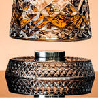Rotating Crystal Whiskey Glass