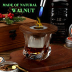 Glass Top Smoker Cocktail Smoker Kit With 4PCS Wood Chips Bartender Accessories For Whiskey Drinks Smoking Gift Kit for Men