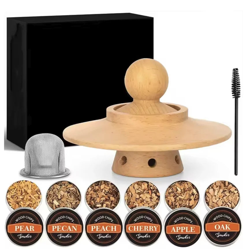 Whiskey Smoker Kit – 6 Wood Chip Flavors