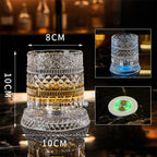 LED Glowing Rotating Whiskey Glass