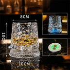 LED Glowing Rotating Whiskey Glass