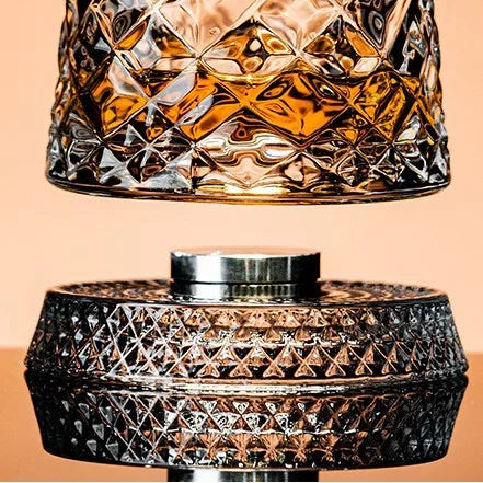 Rotating Crystal Whiskey Glass