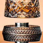 Rotating Crystal Whiskey Glass