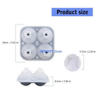 367A 3D Baseball Ice Cubes Mold Silicone Round Ice Ball Maker for Creative Drink and Parties Popsicles Making Tool