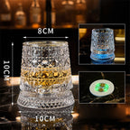 LED Glowing Rotating Whiskey Glass