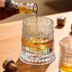 LED Glowing Rotating Whiskey Glass
