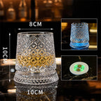 LED Glowing Rotating Whiskey Glass