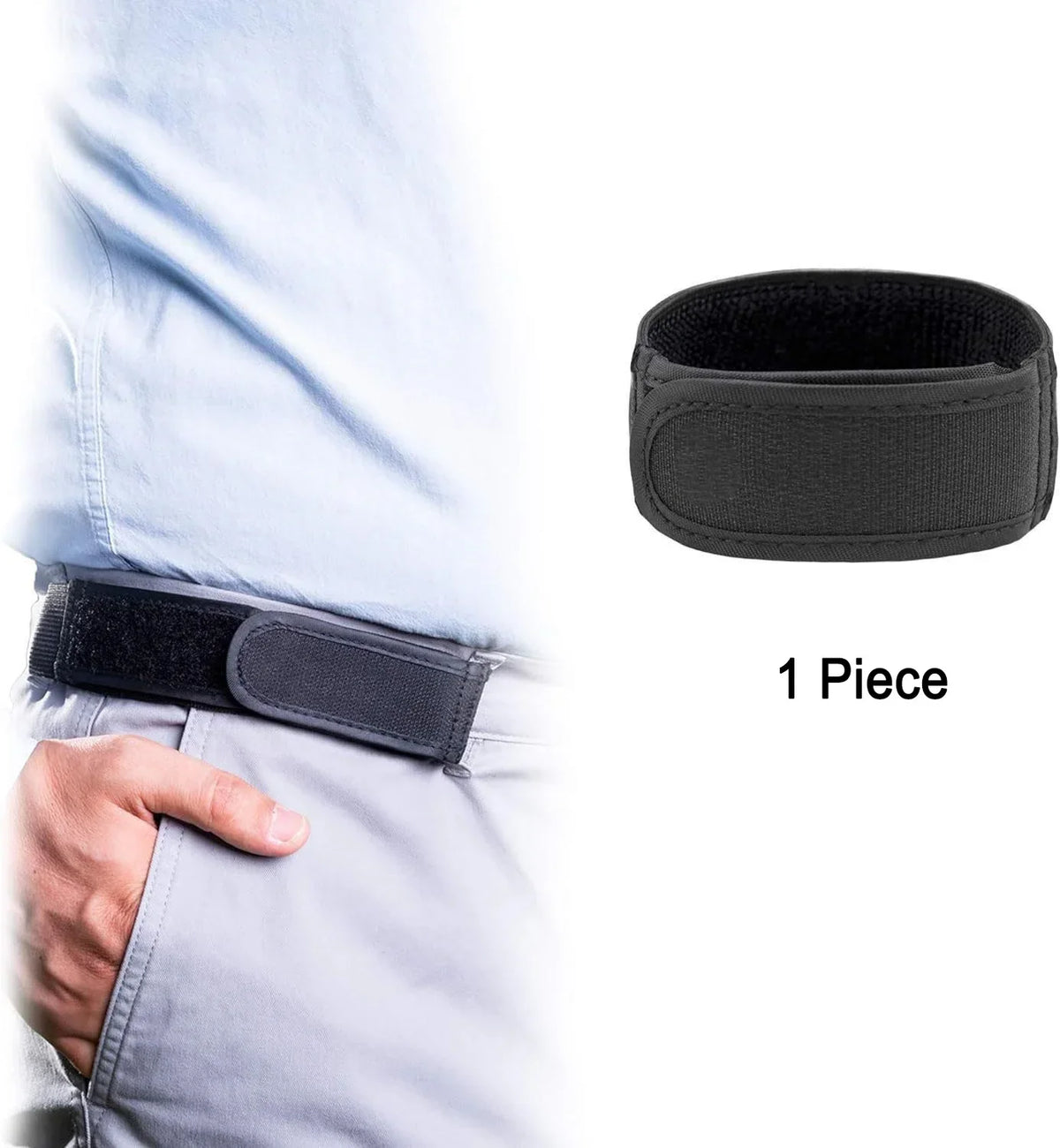 Buckle-Free Elastic Waist Belt